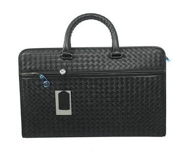 Bottega Veneta intrecciato VN briefcase 52389 black - Click Image to Close